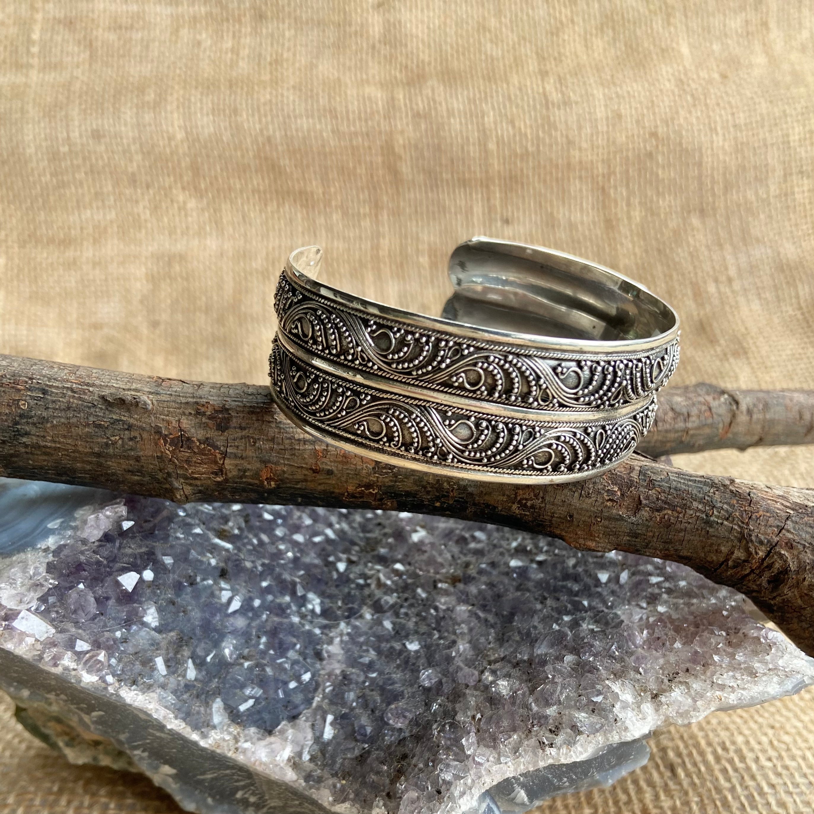 Bracelete prata 925 Bali. BL-011