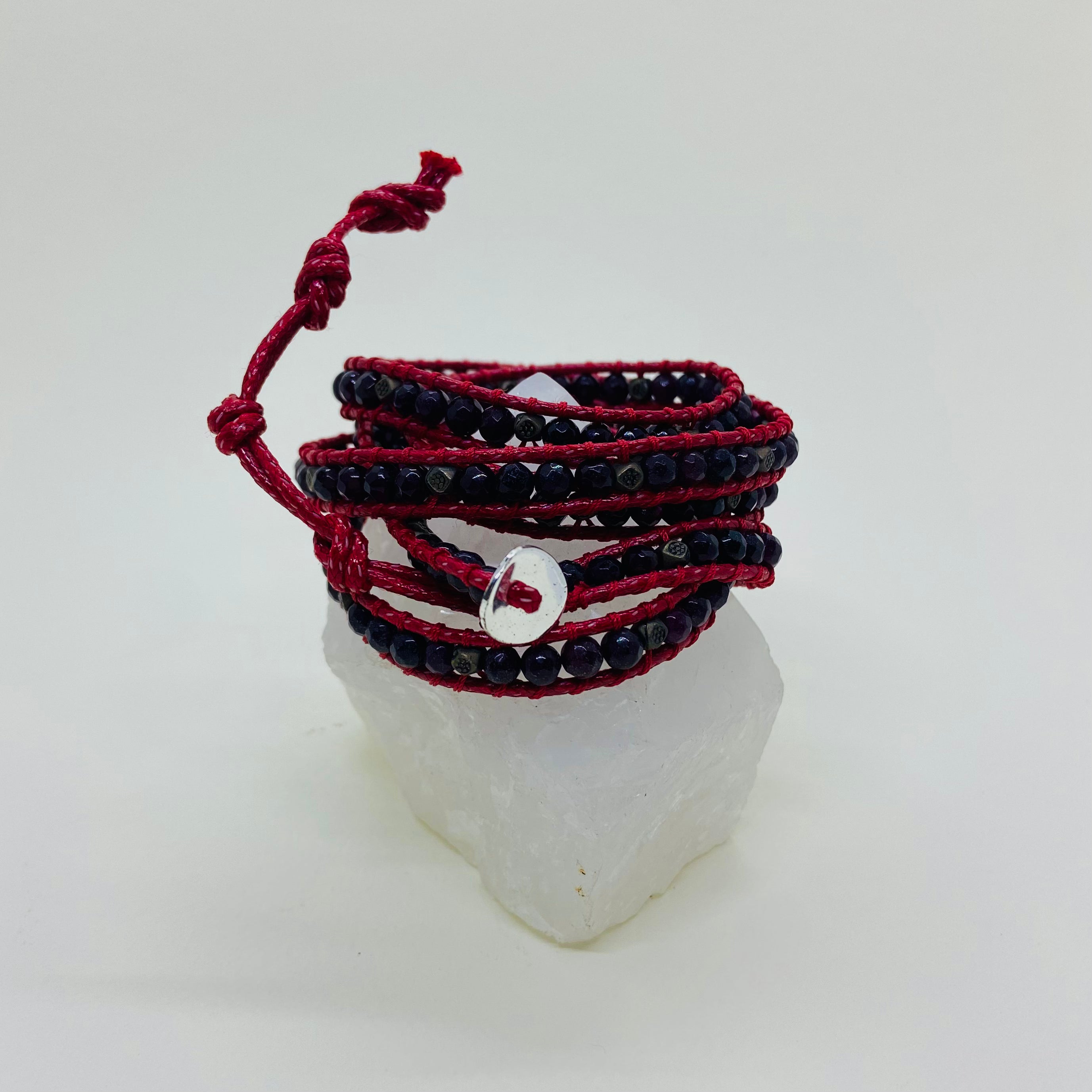 Pulseira de pedras voltas . PS-055