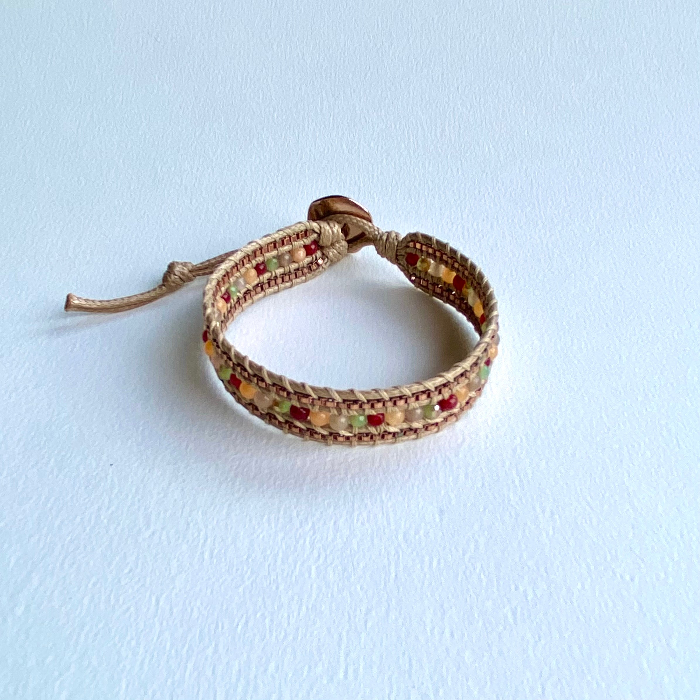 Pulseira Pedras E Cristal. PS-069