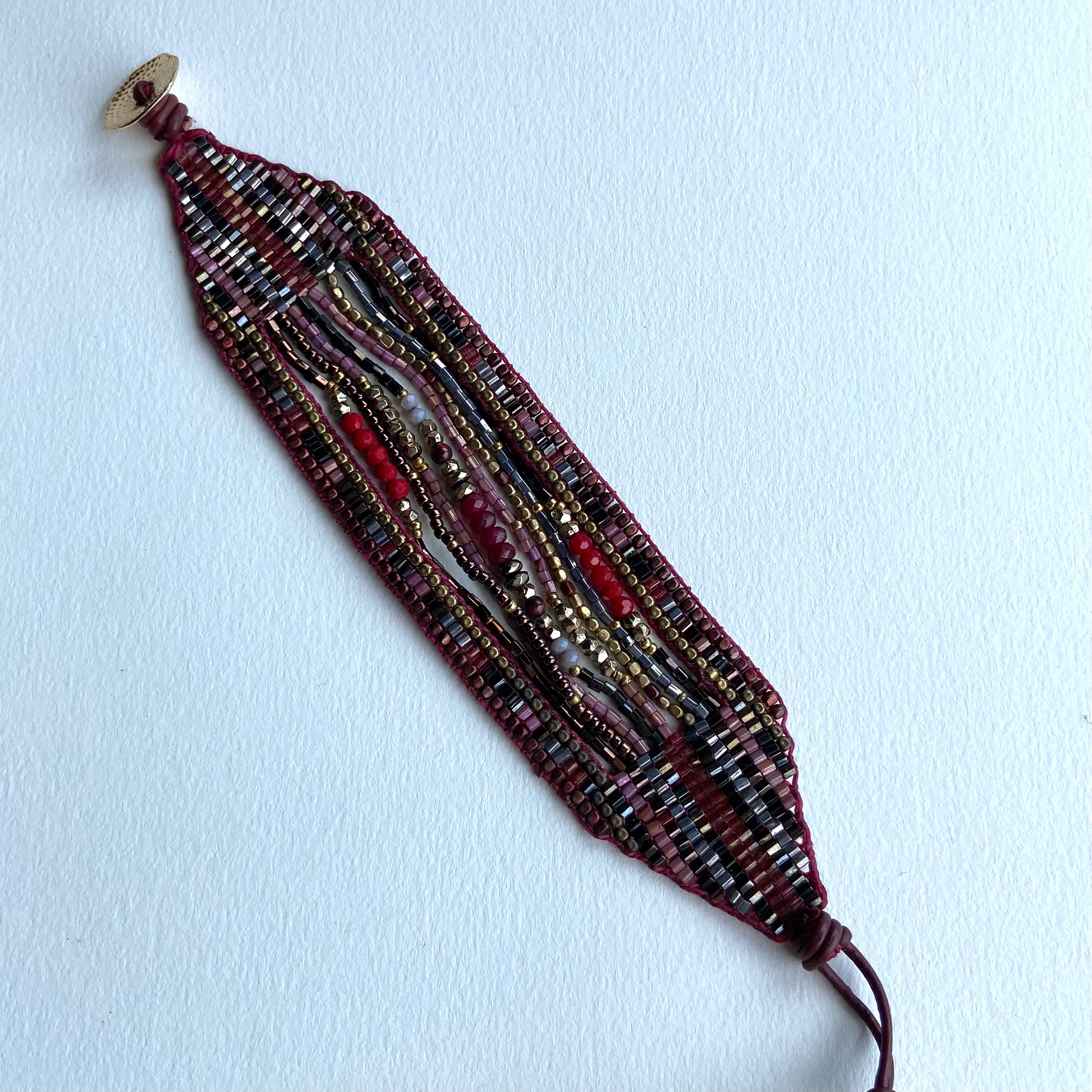 Pulseira Larga Cristais. PS-076.