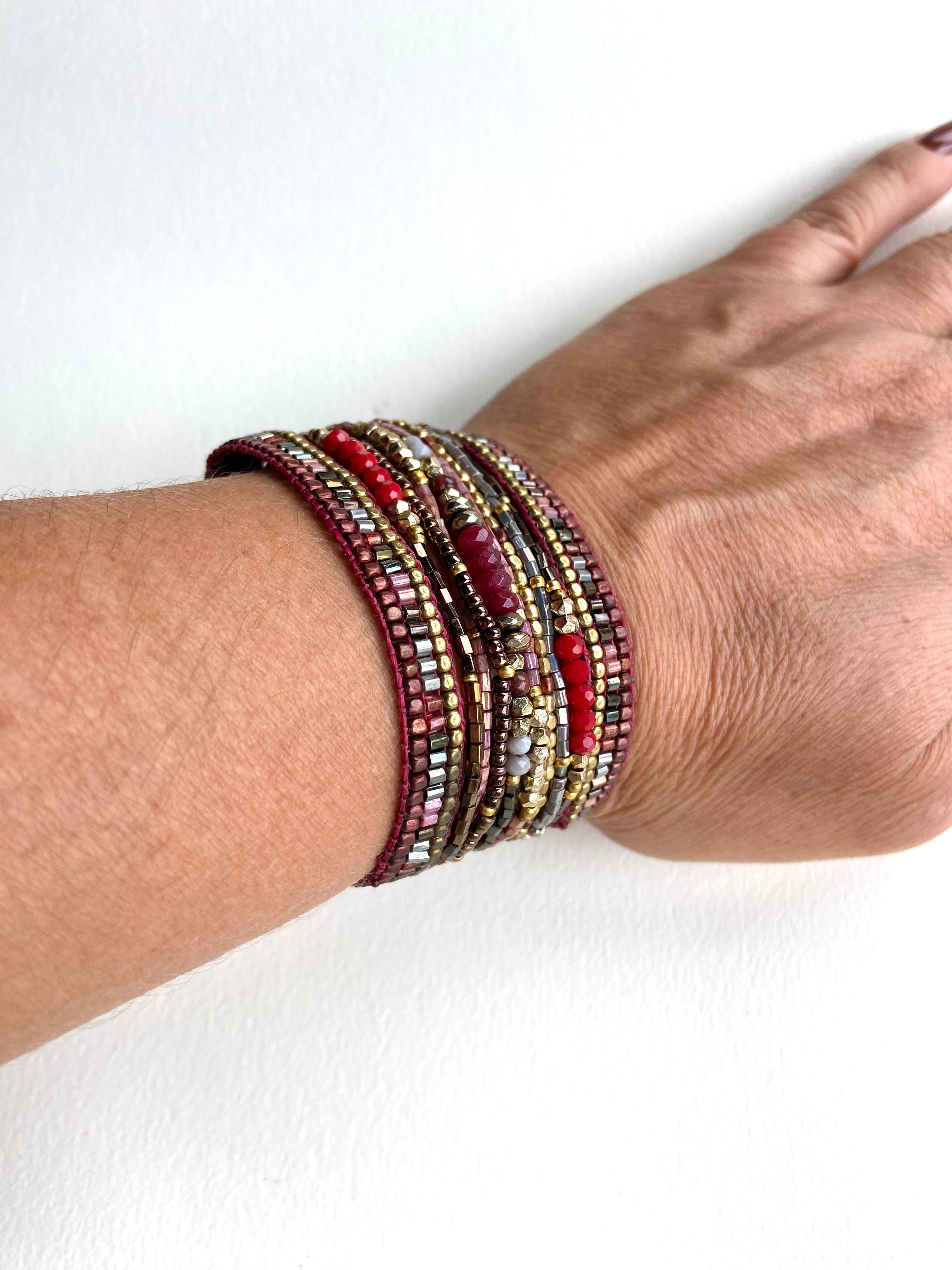 Pulseira Larga Cristais. PS-076.