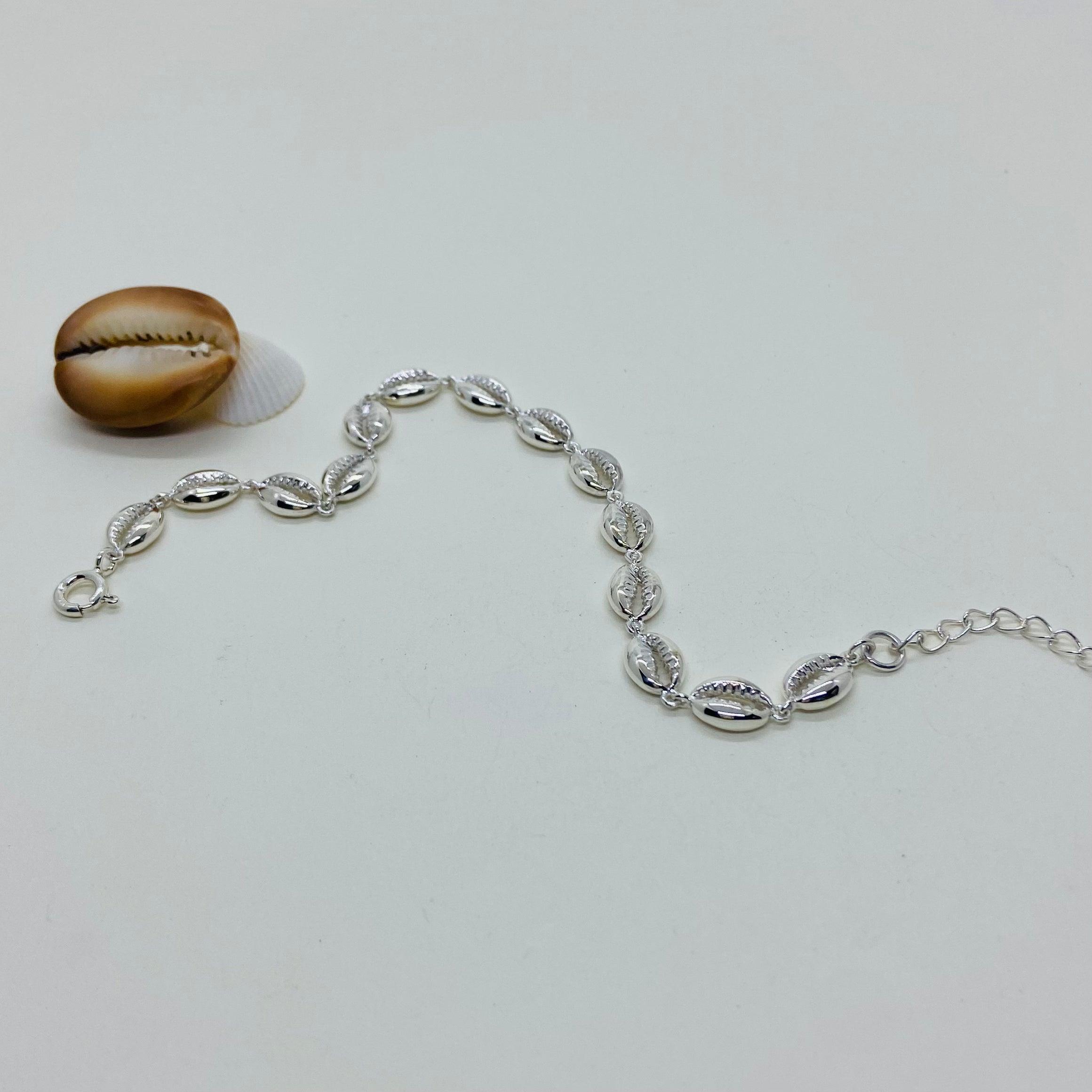 Pulseira prata 925 Buzios. PS-066