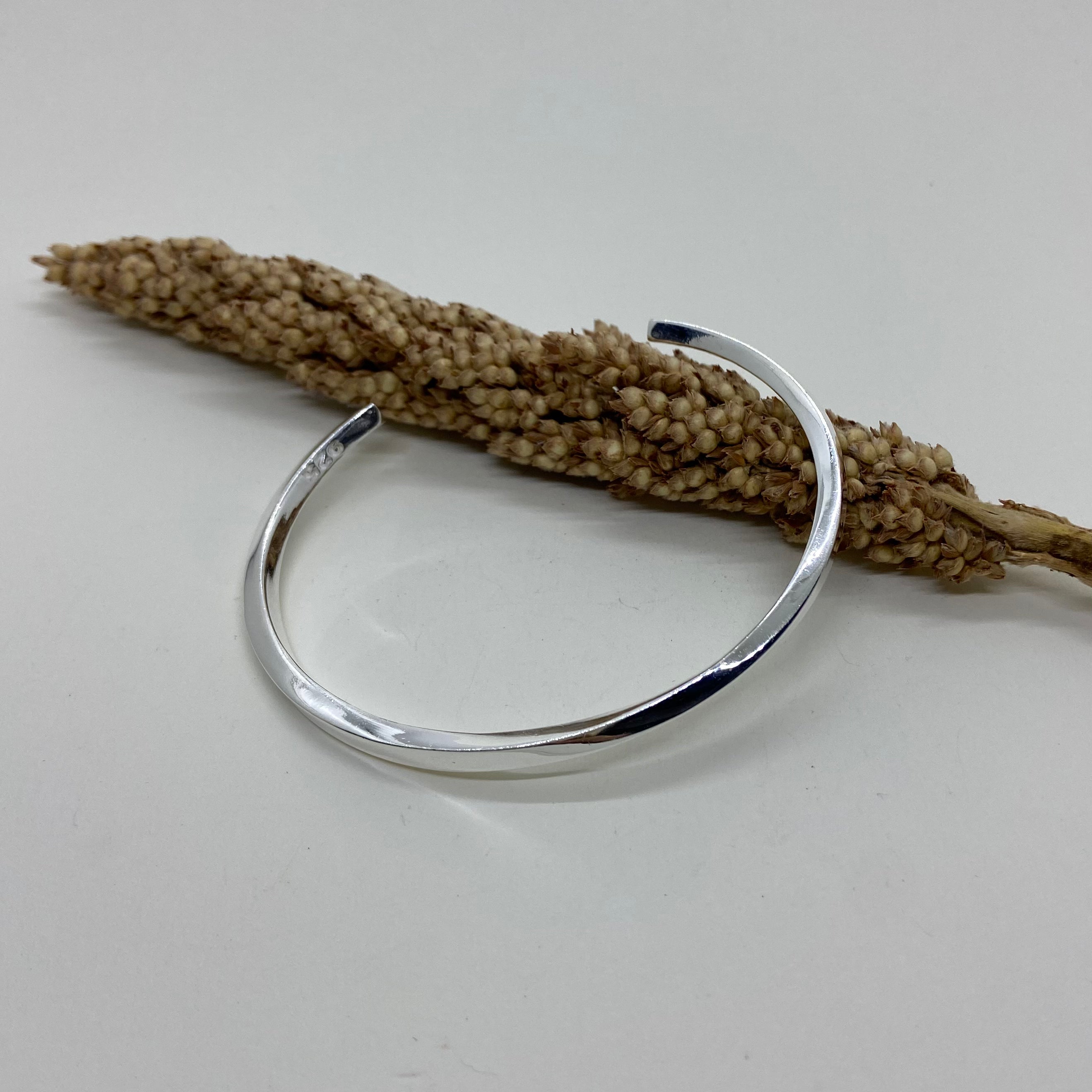 Bracelete aberto prata 925. PS-092