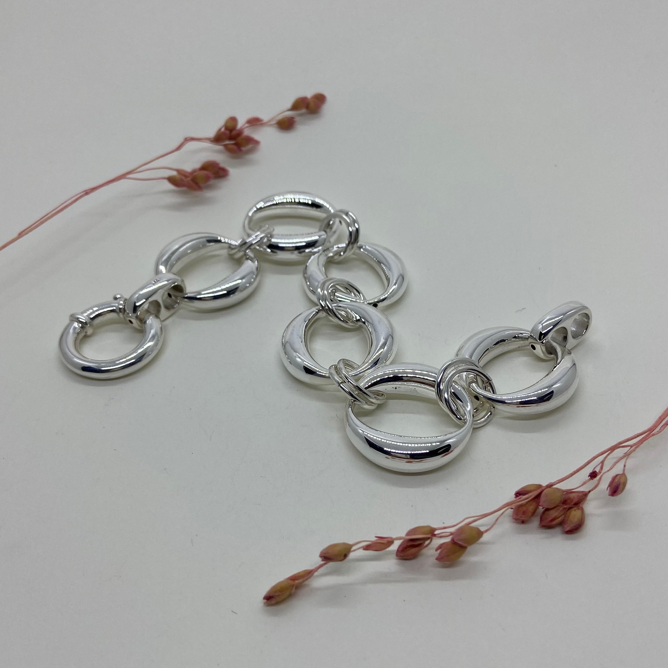 Pulseira Elos Prata 925. PS-090.
