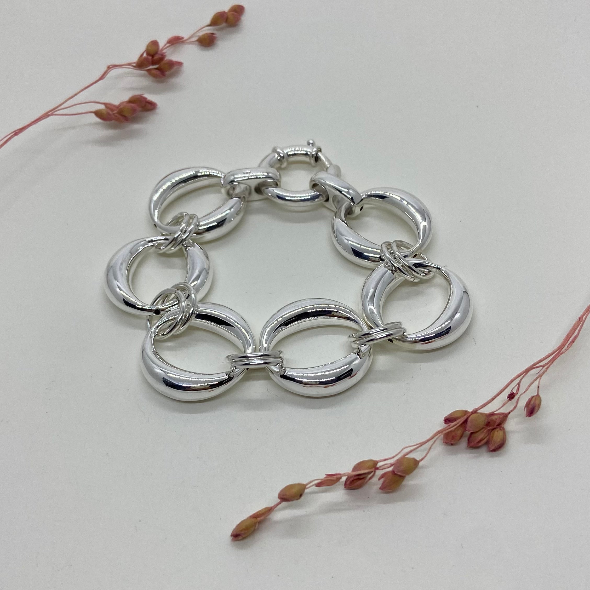 Pulseira Elos Prata 925. PS-090.