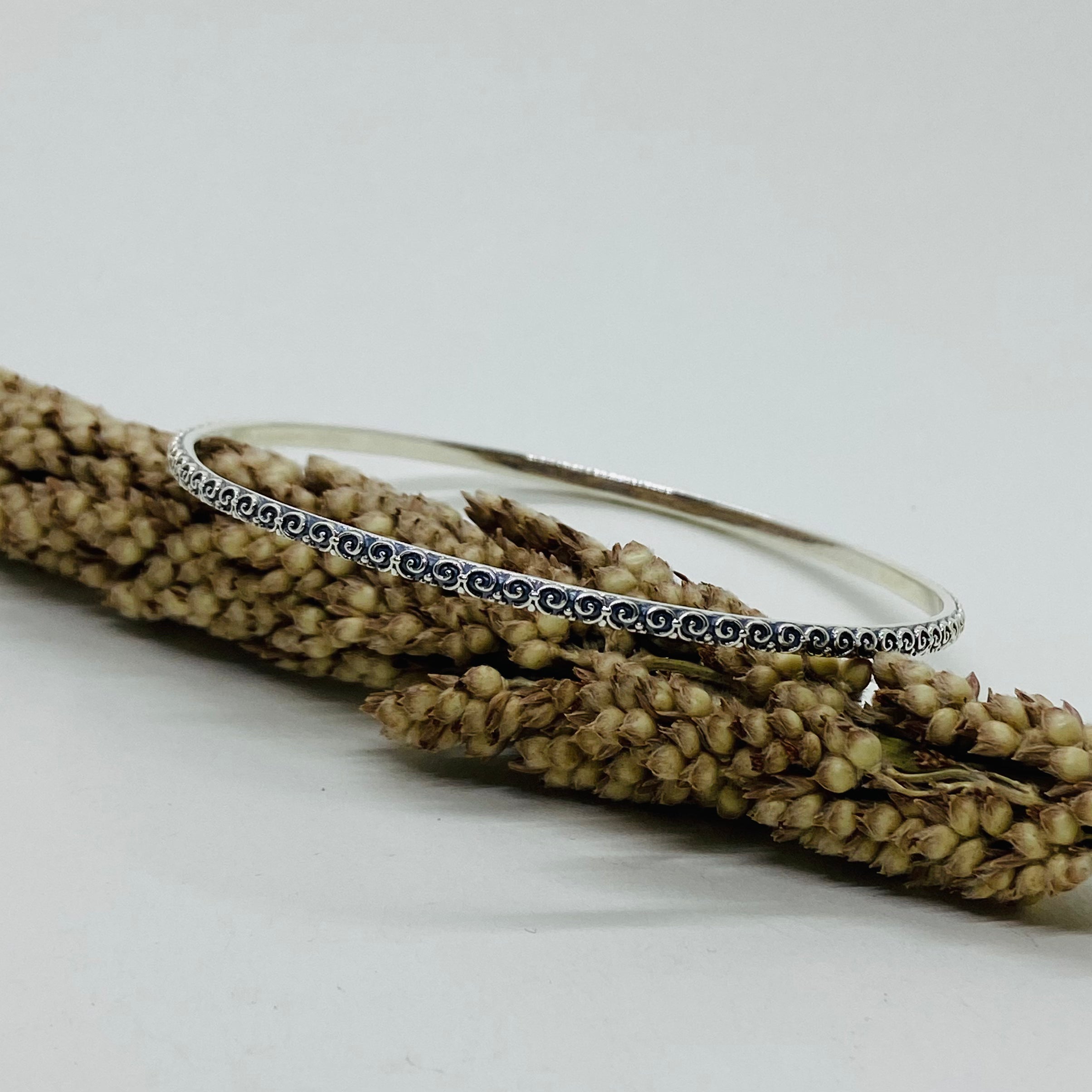 Pulseira Detalhada Prata 925. PS-085.