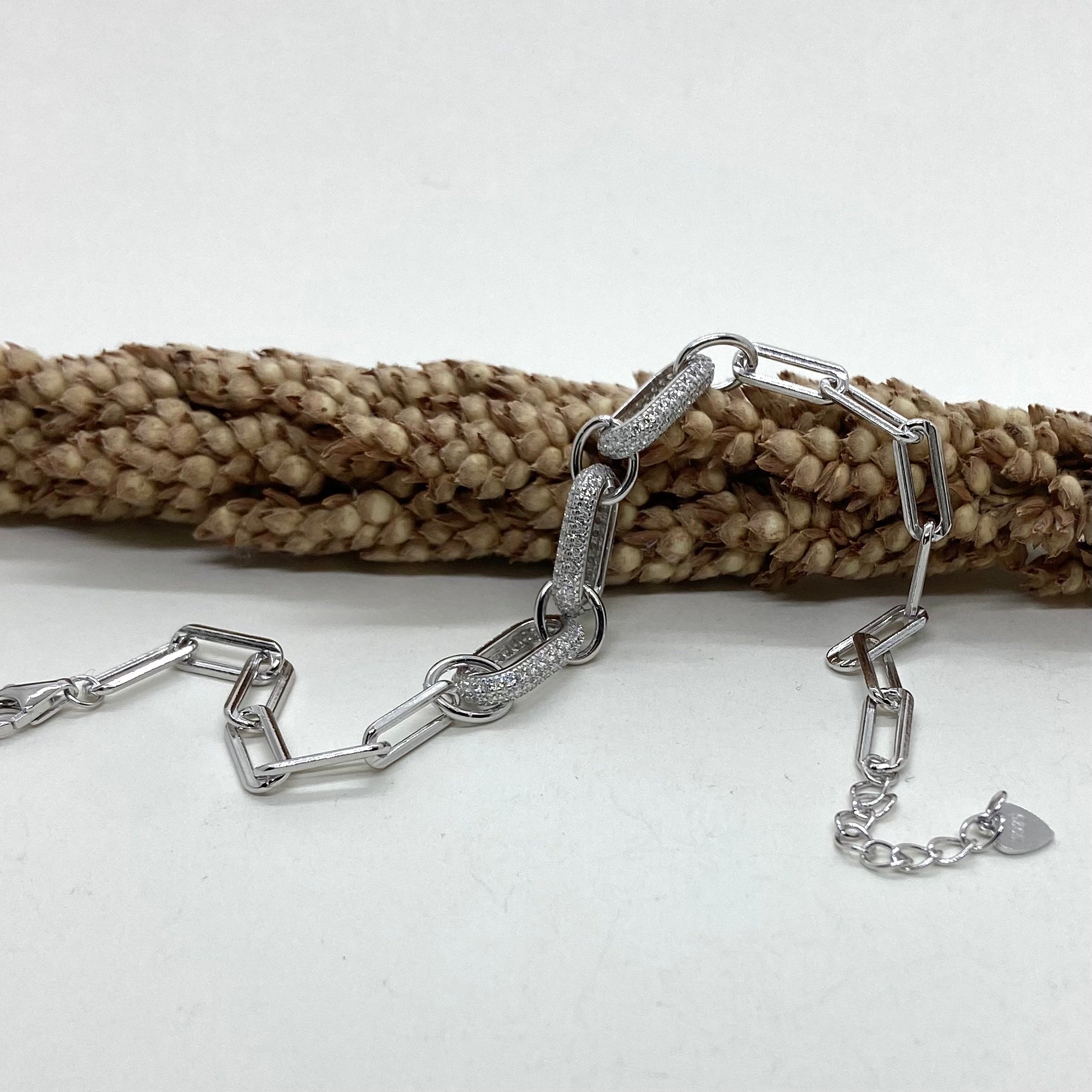 Pulseira Prata 925 Zircônias. PS-082