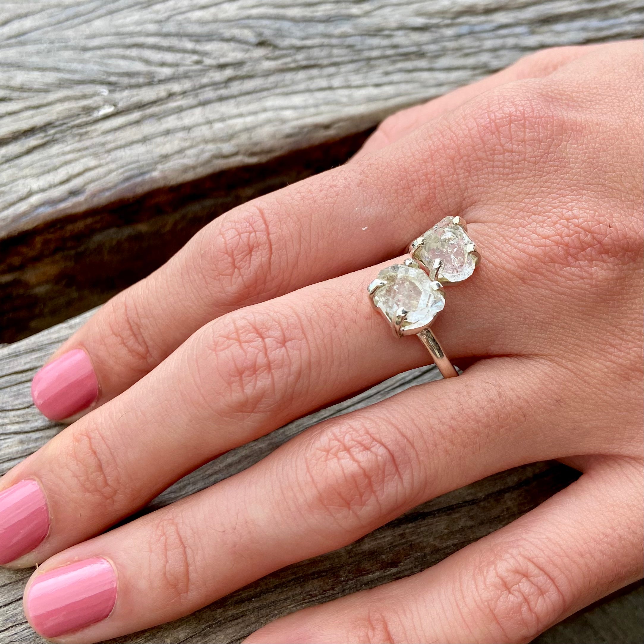 Anel Prata925 Pedra Natural. AN - 143