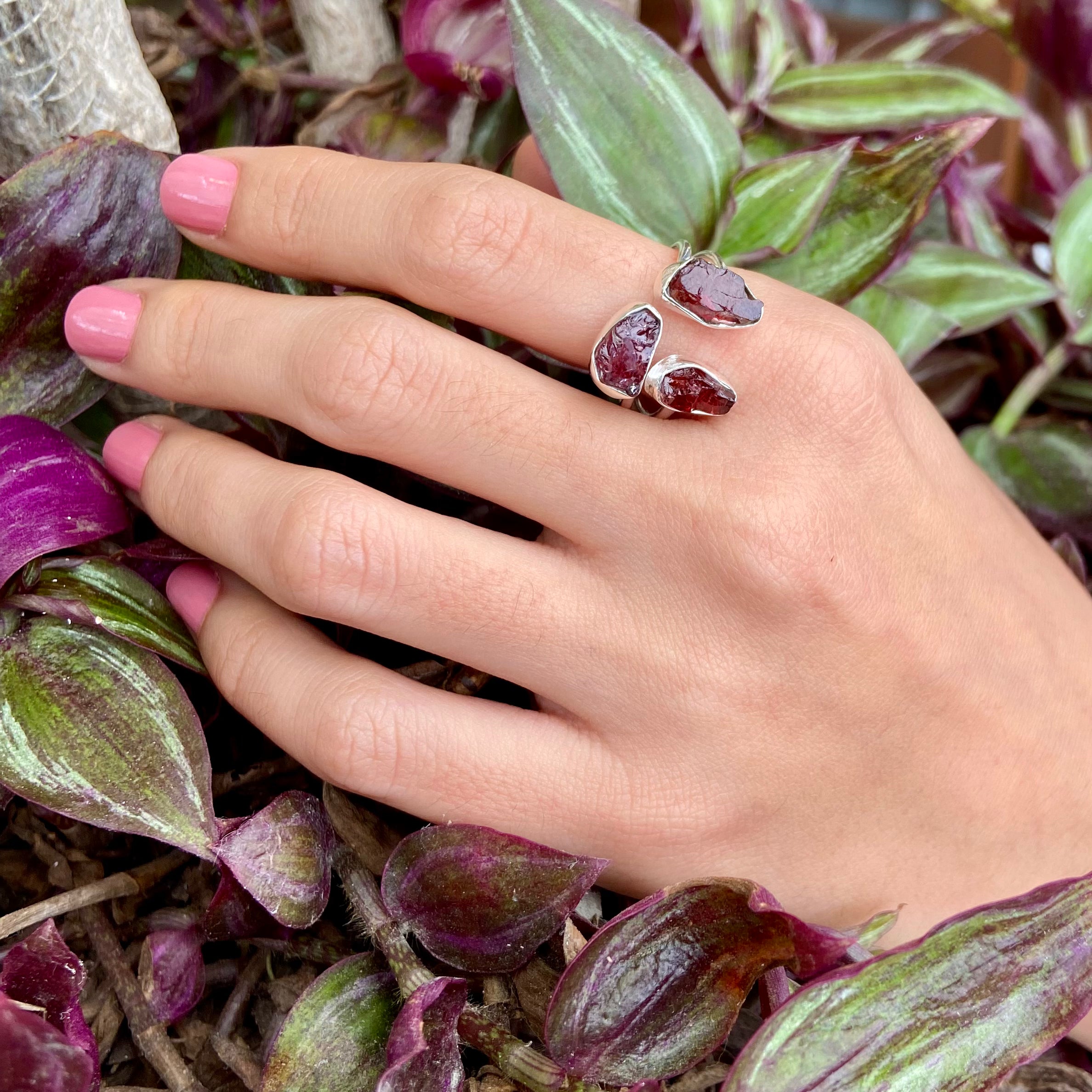 Anel Prata925 Pedra Natural AN000145