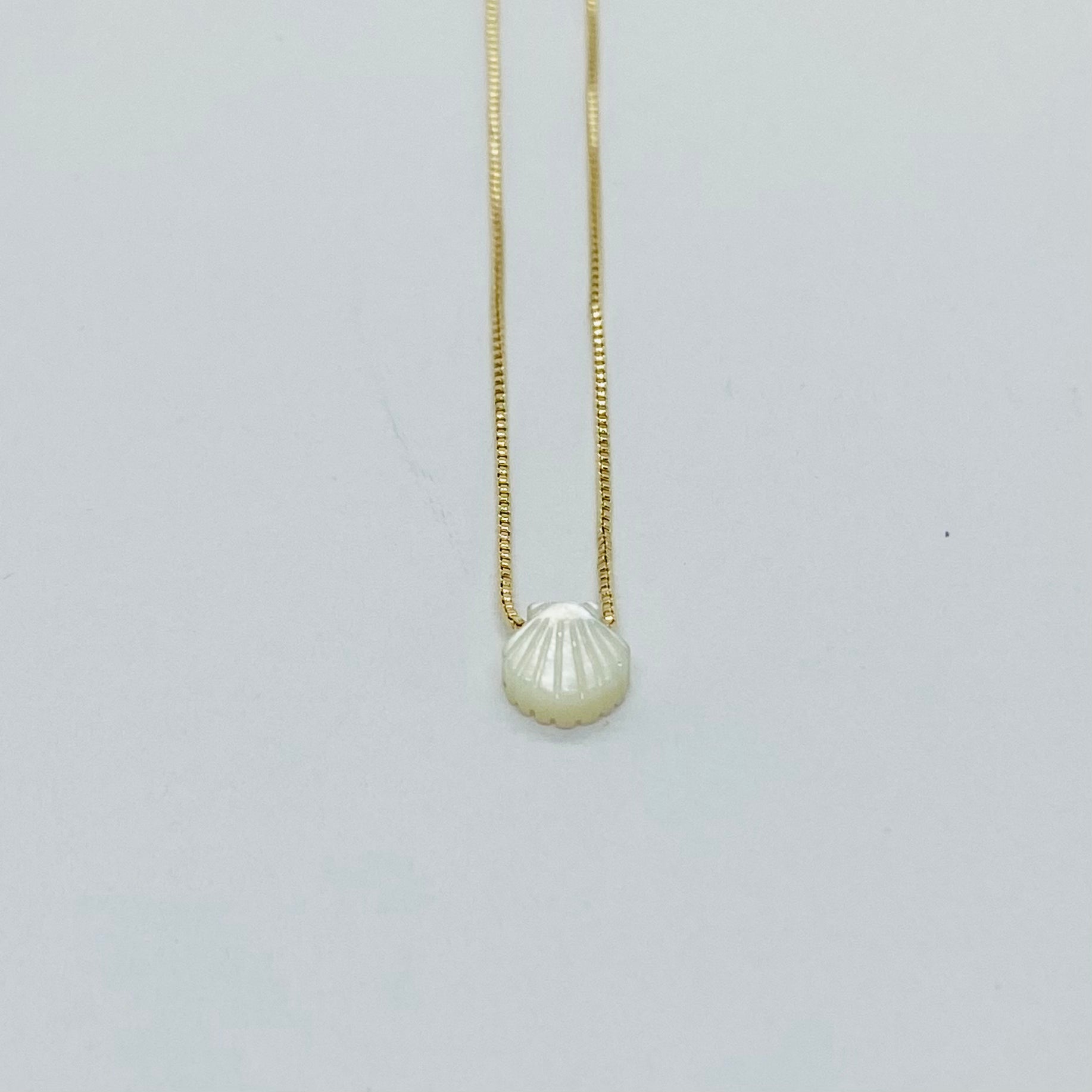 Colar Dourado Concha. CO-038