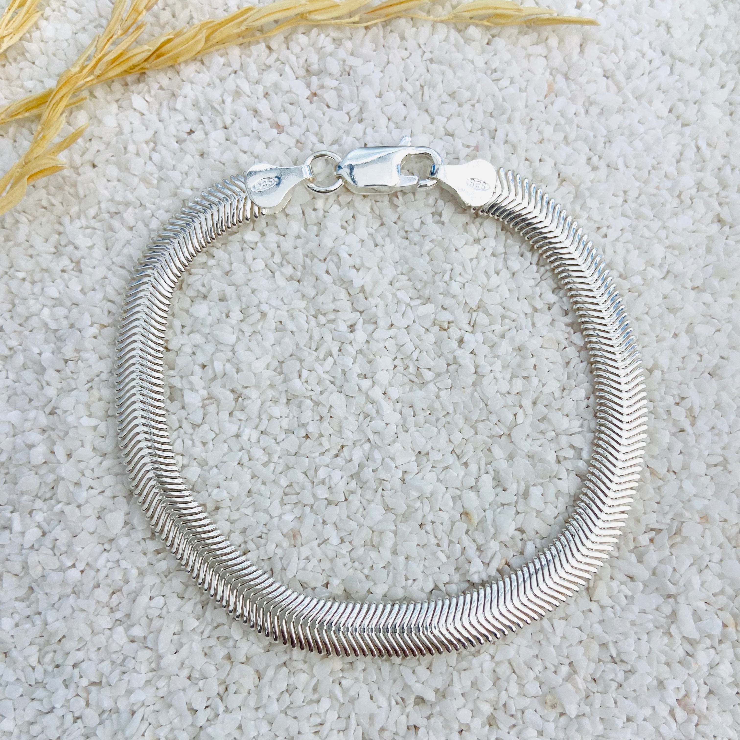 Pulseira lacraia em prata 925. PS-000001