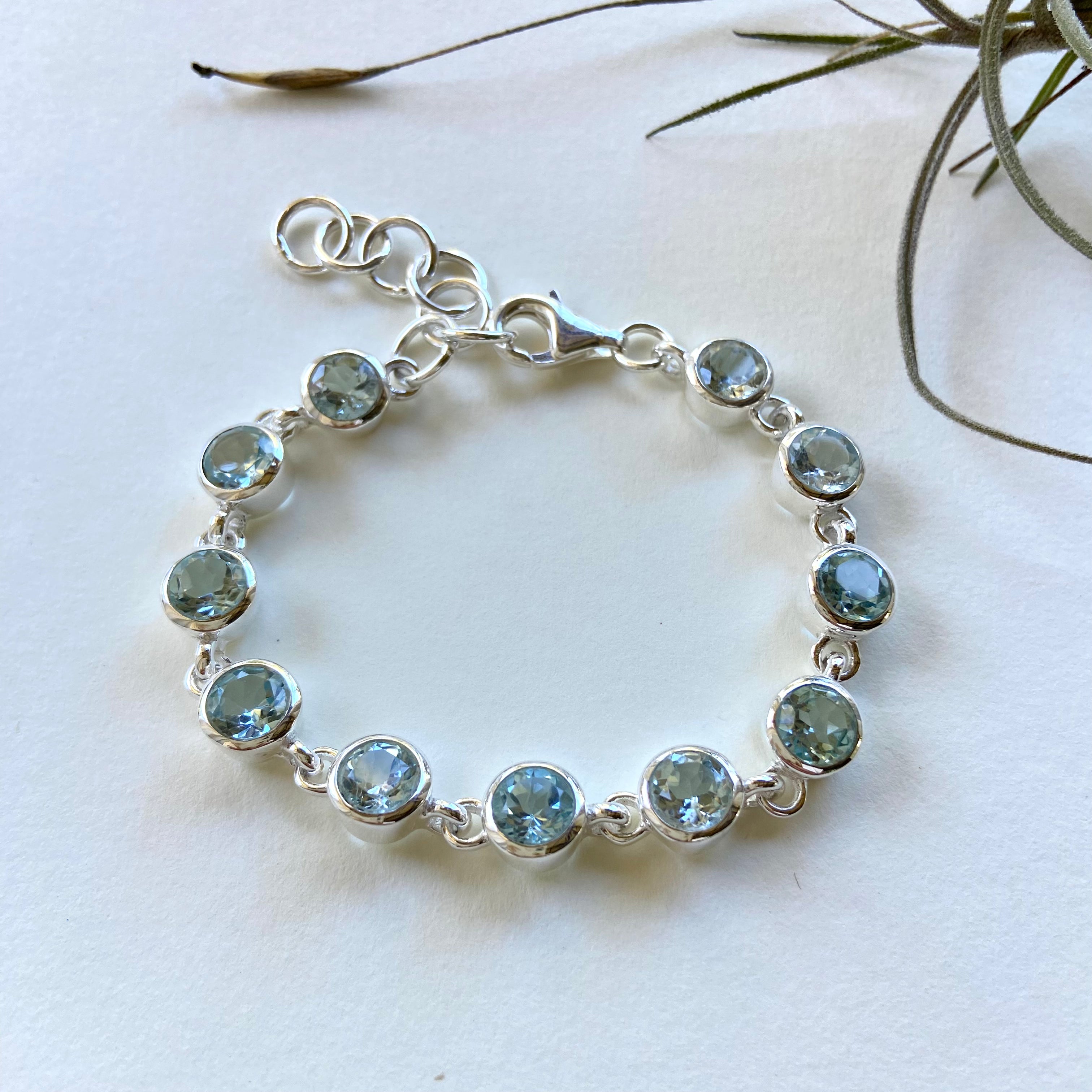 Pulseira Prata 925 E Pedras. PS- 103