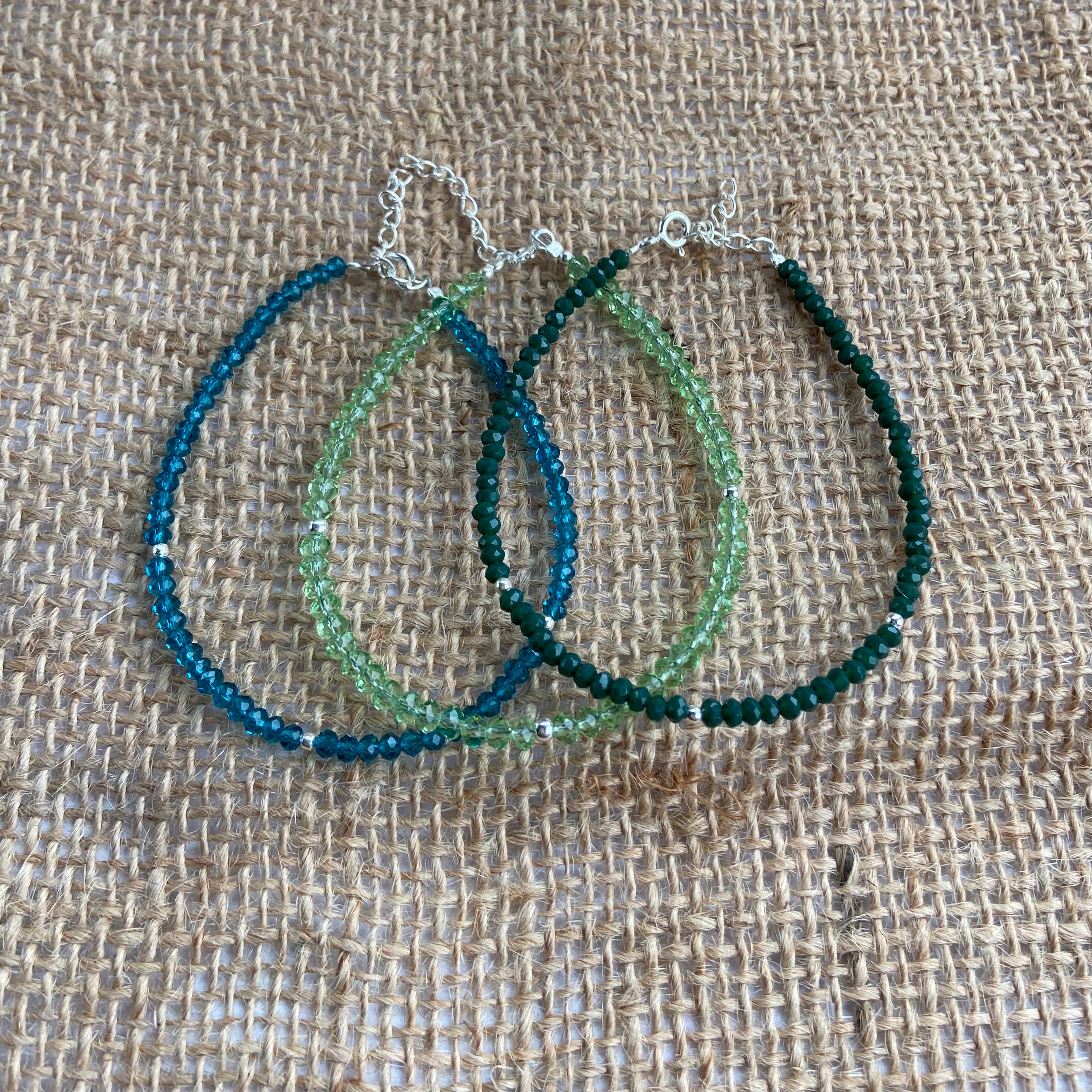 Trio Pulseira em Cristal Prata 925. PS-01