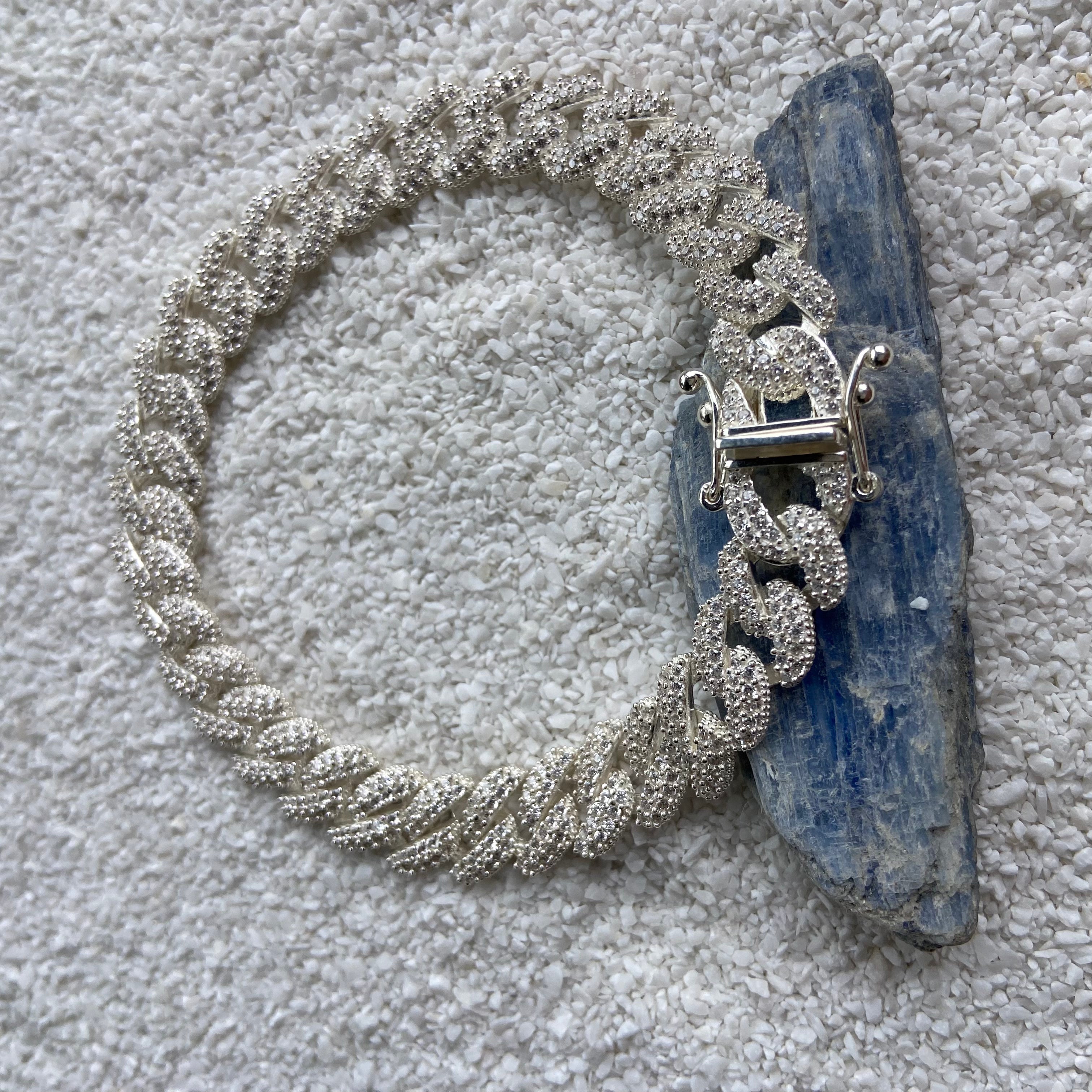 Pulseira Zircônias Cravejadas. PS-032