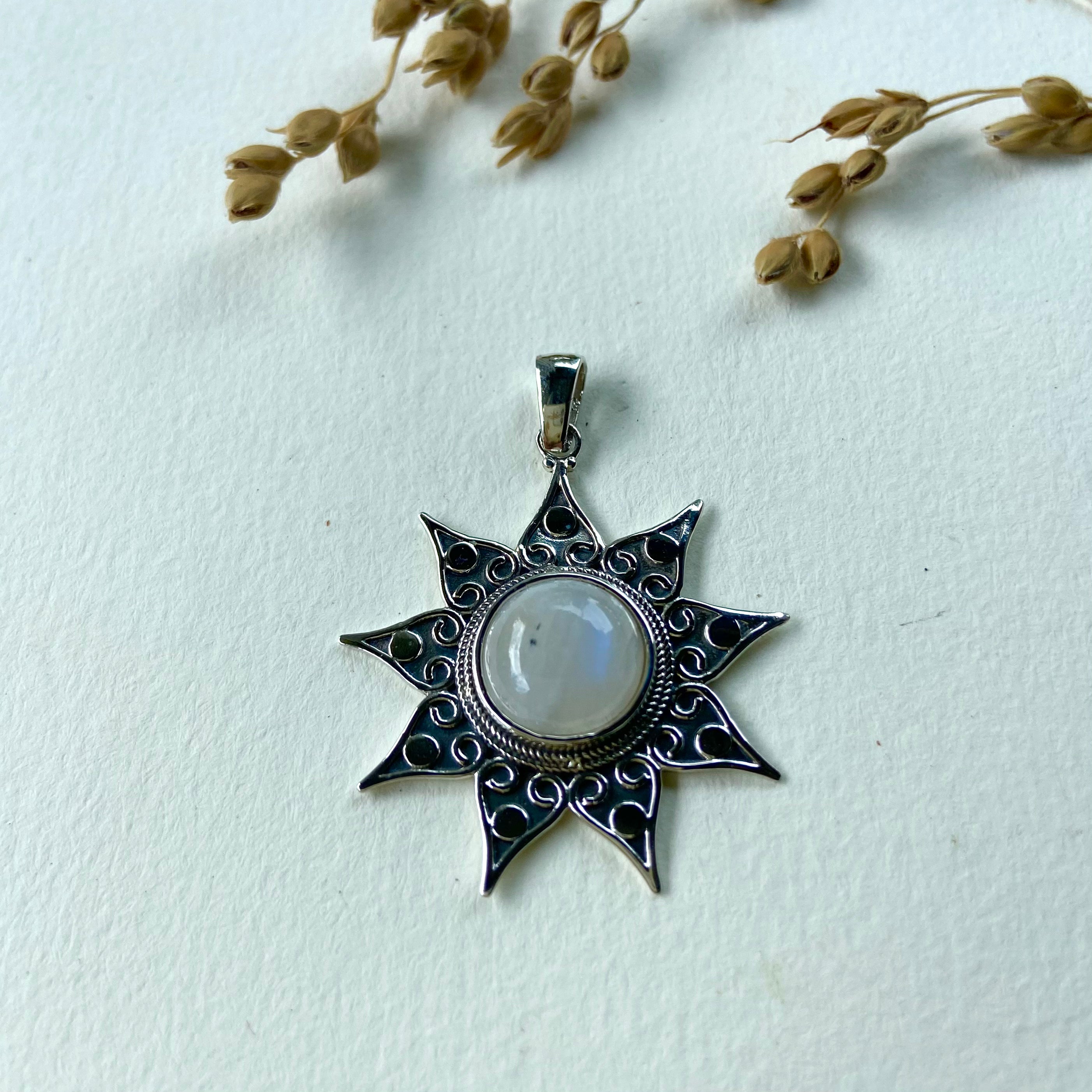 Pingente pedra prata925 PG 000112