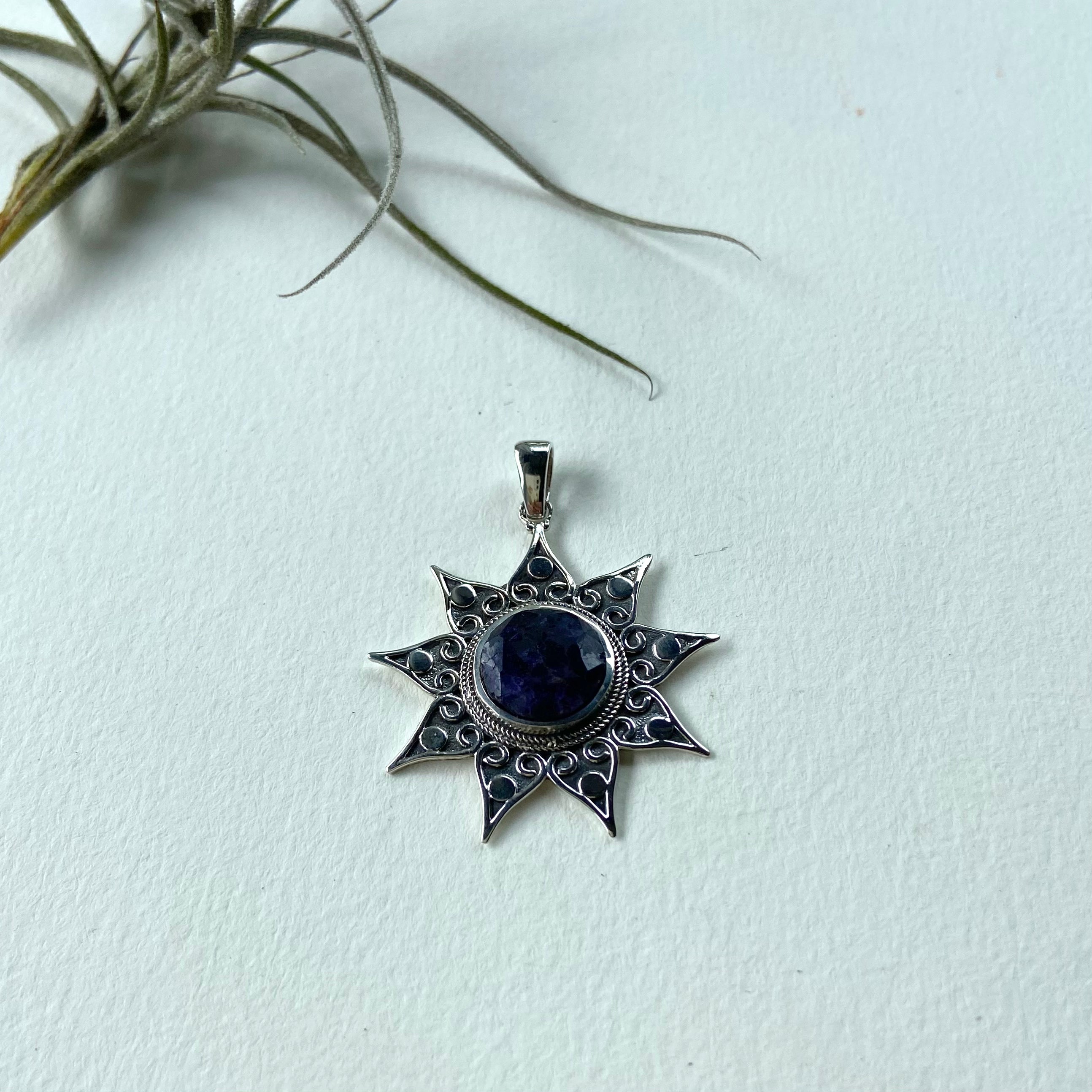 Pingente pedra prata925 PG 000112