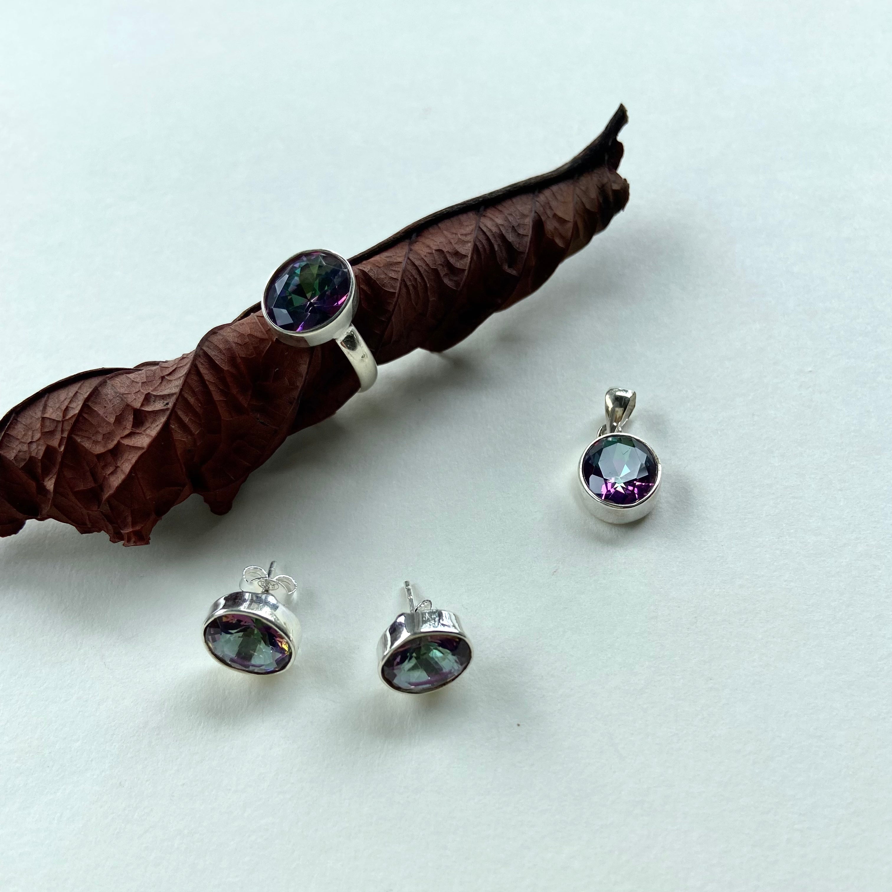 Anel /brinco /pingente prata 925 AN 000146