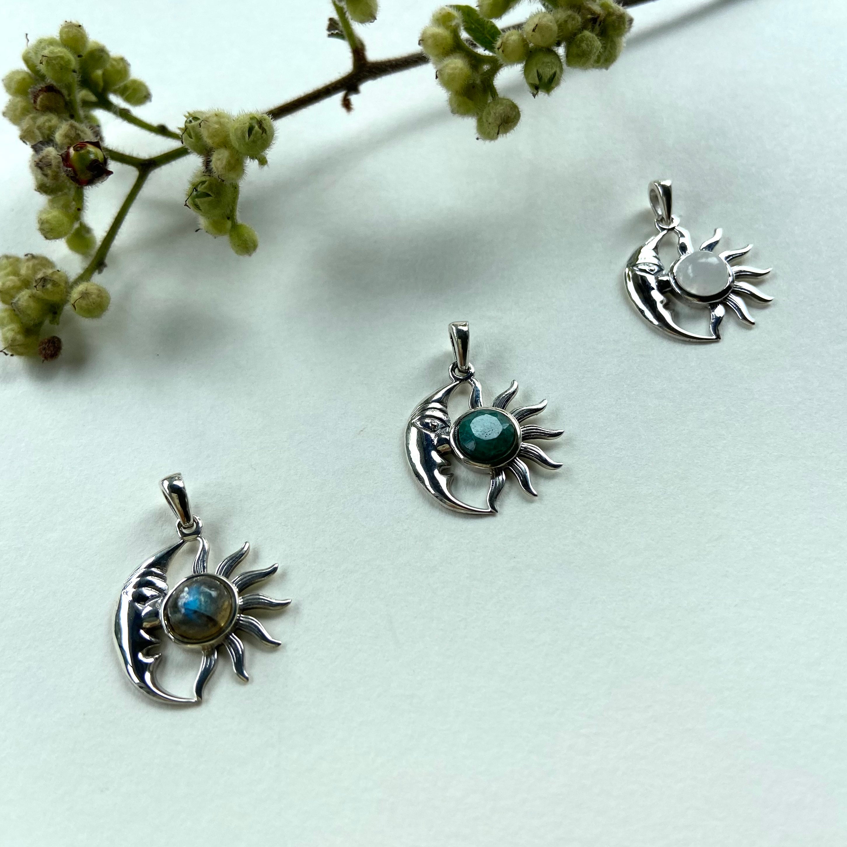 Pingente pedra Prata 925 PG 000113