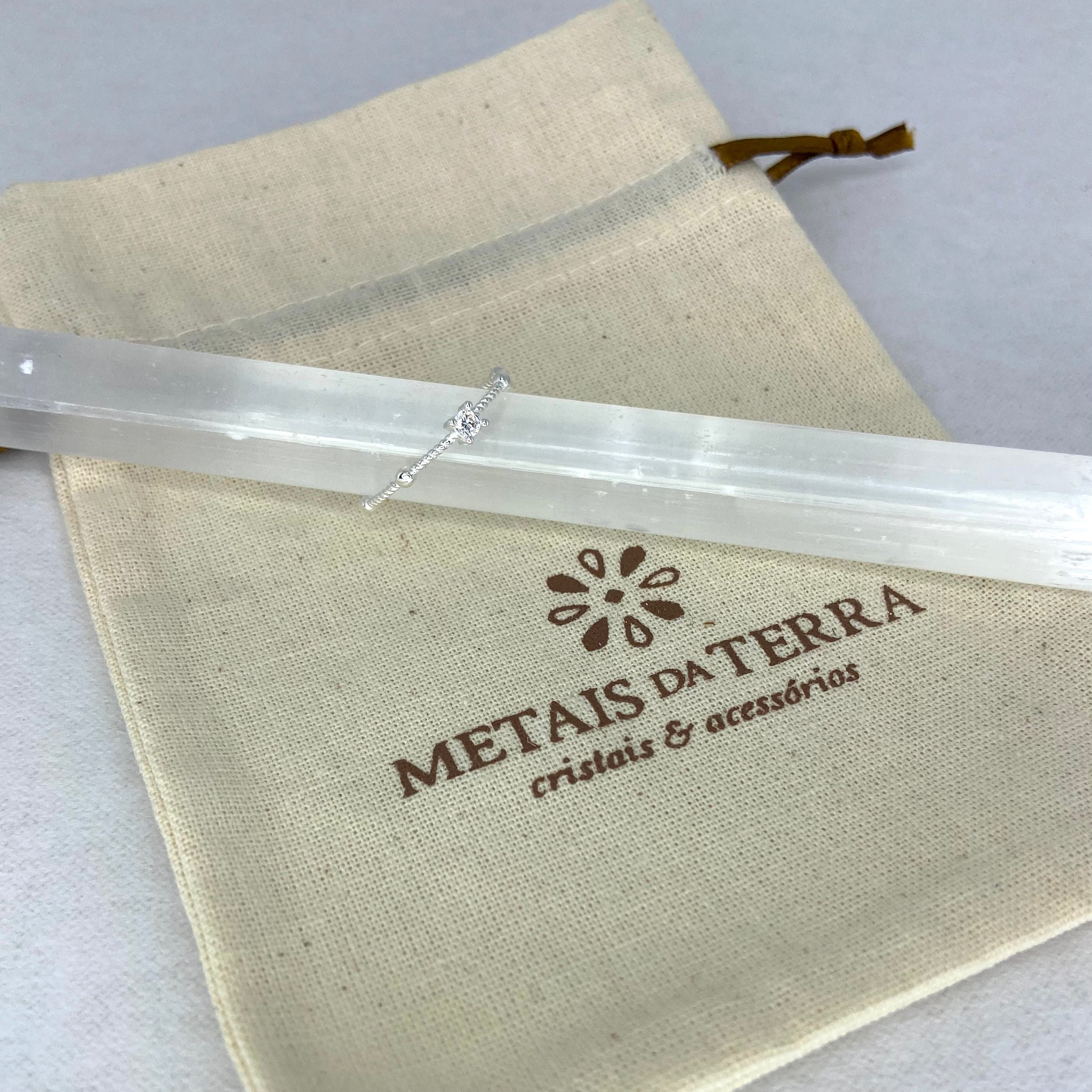 Anel prata 925 zircônia. AN-0102